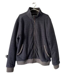 Hydrogen full zip lined jacket blue size medium